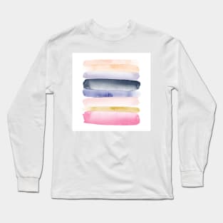 Brushstroke Ombre Abstract #watercolor Long Sleeve T-Shirt